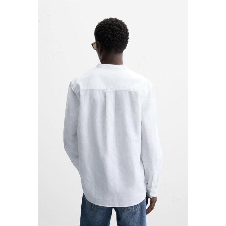 Рубашка из хлопка и льна