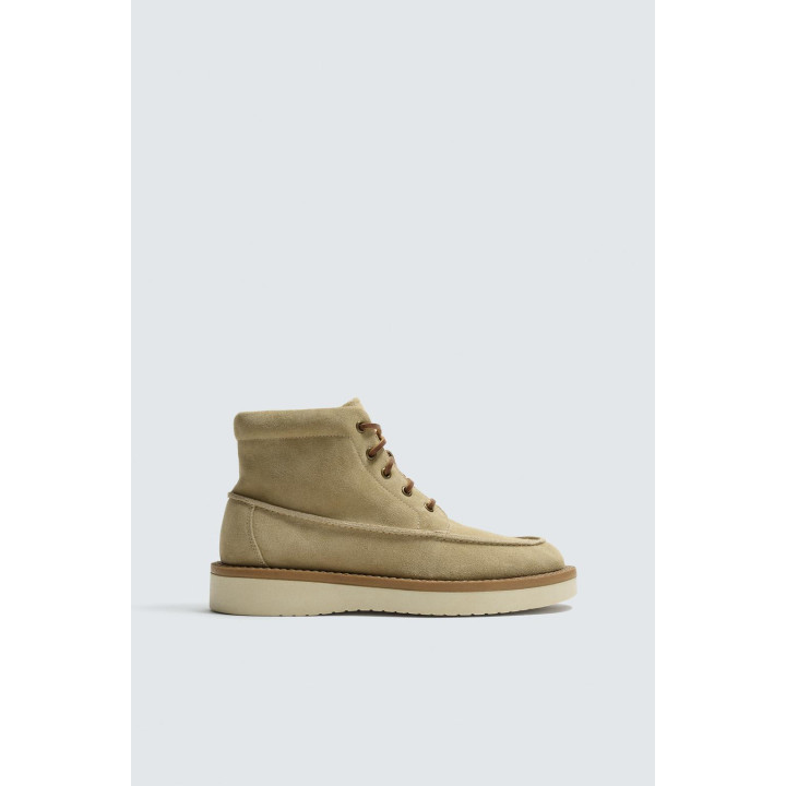 КОЖАНЫЕ БОТИНКИ СО ШНУРОВКОЙ