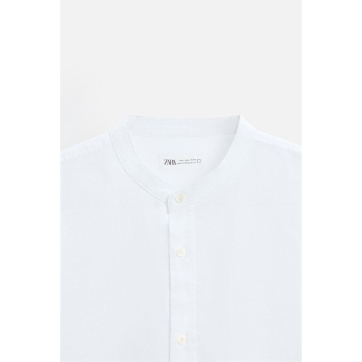 Рубашка из хлопка и льна