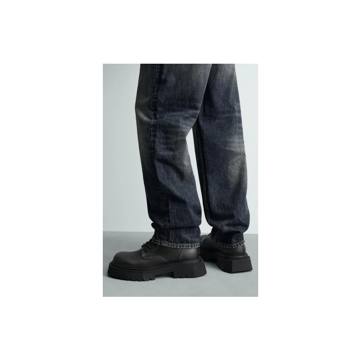 БОРЦЫ СО ШНУРОВКОЙ НА ОБЪЕМНОЙ ПОДОШВЕ С ЭФФЕКТОМ ПОТЕРТОСТИ