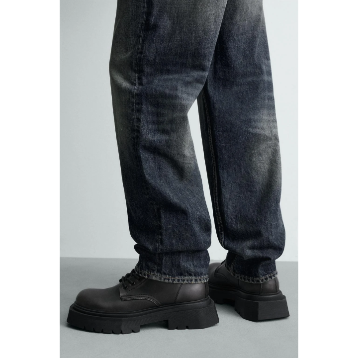 БОРЦЫ СО ШНУРОВКОЙ НА ОБЪЕМНОЙ ПОДОШВЕ С ЭФФЕКТОМ ПОТЕРТОСТИ