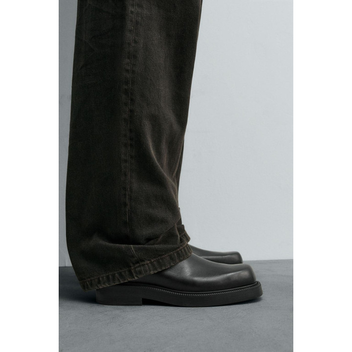 КОЖАНЫЕ БОТИНКИ НА ОБЪЕМНОЙ ПОДОШВЕ - LIMITED EDITION