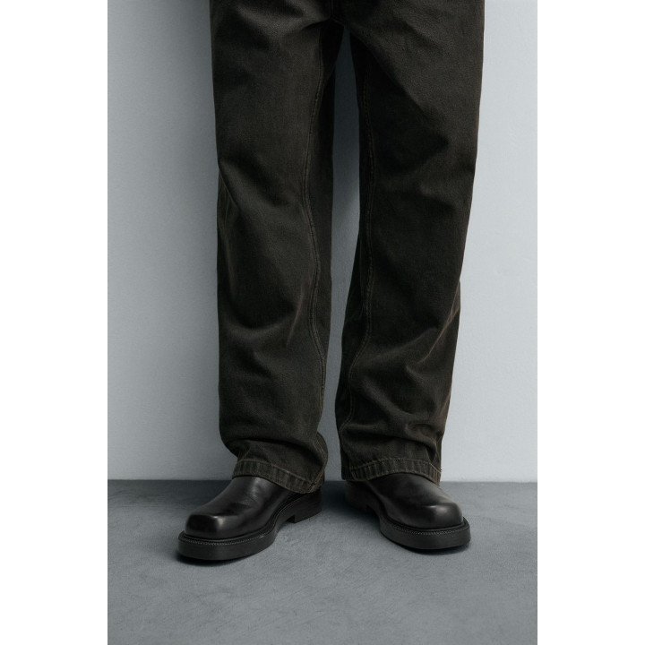 КОЖАНЫЕ БОТИНКИ НА ОБЪЕМНОЙ ПОДОШВЕ - LIMITED EDITION