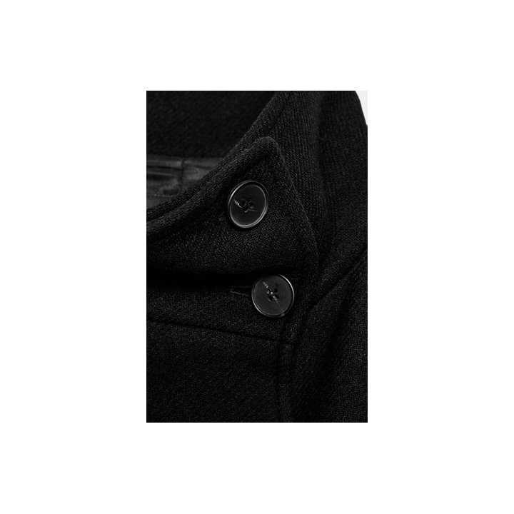 Пальто из шерсти с высоким воротом