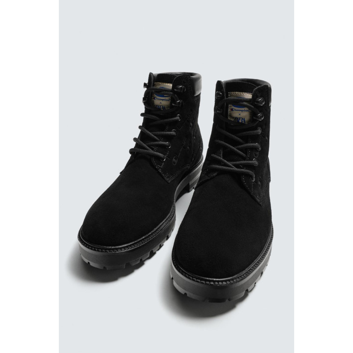 КОЖАНЫЕ БОТИНКИ СО ШНУРОВКОЙ CHAMPION ® X ZARA