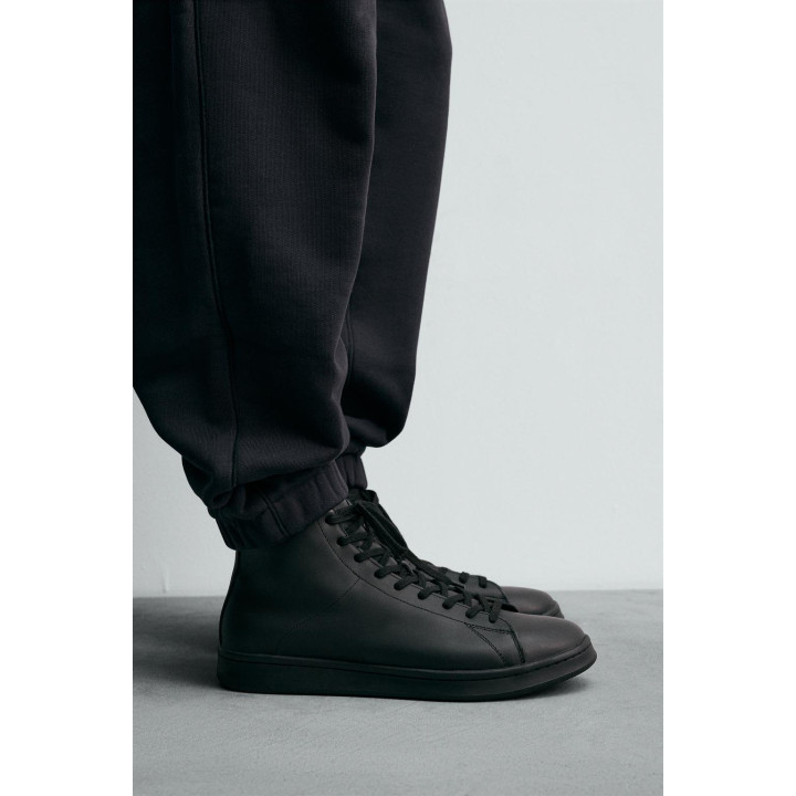 КОЖАНЫЕ КРОССОВКИ-БОТИНКИ