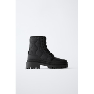 СТЕГАНЫЕ БОТИНКИ НА ШНУРОВКЕ