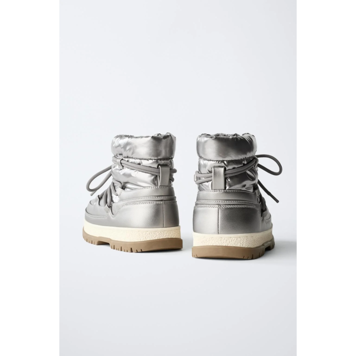 БОТИНКИ С МЕТАЛЛИЧЕСКИМ БЛЕСКОМ