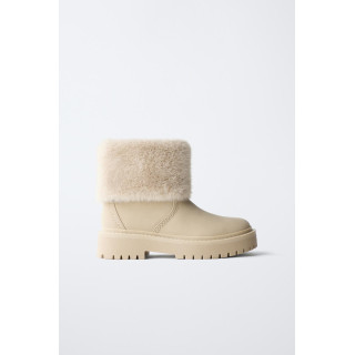 БОТИНКИ С ИСКУССТВЕННЫМ МЕХОМ