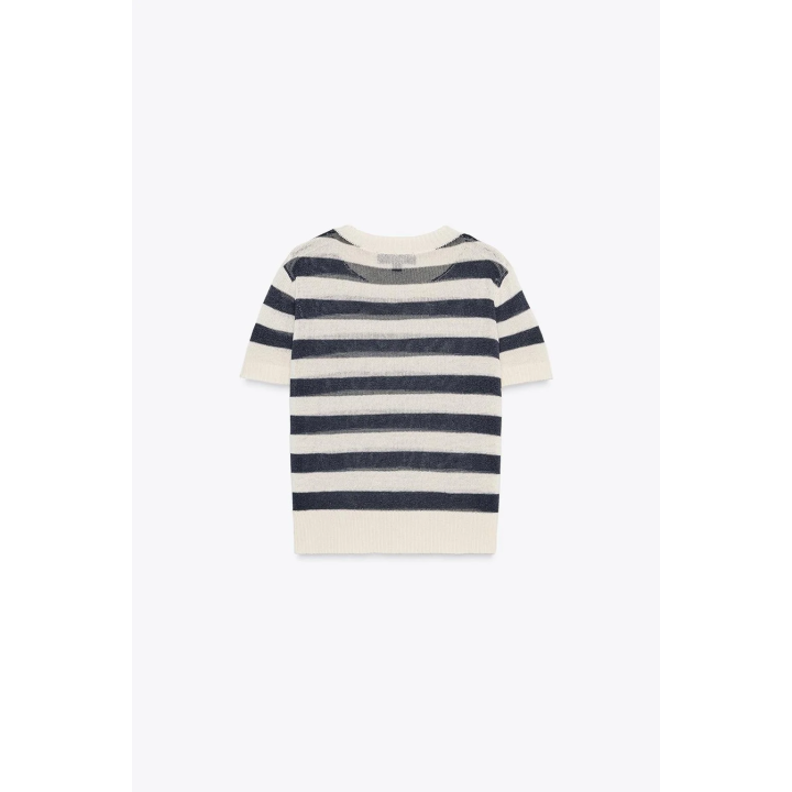 ТРИКОТАЖНАЯ ФУТБОЛКА В ПОЛОСКУ