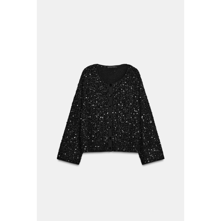 Кардиган с пайетками