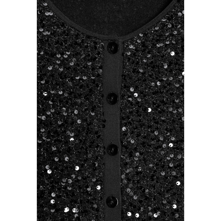 Кардиган с пайетками