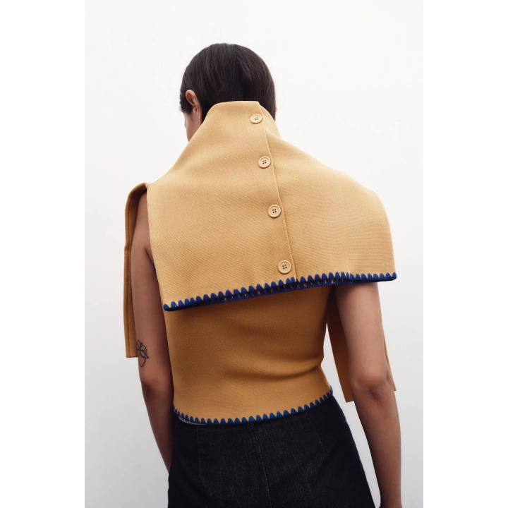 КАРДИГАН С КОНТРАСТНОЙ ВЫШИВКОЙ