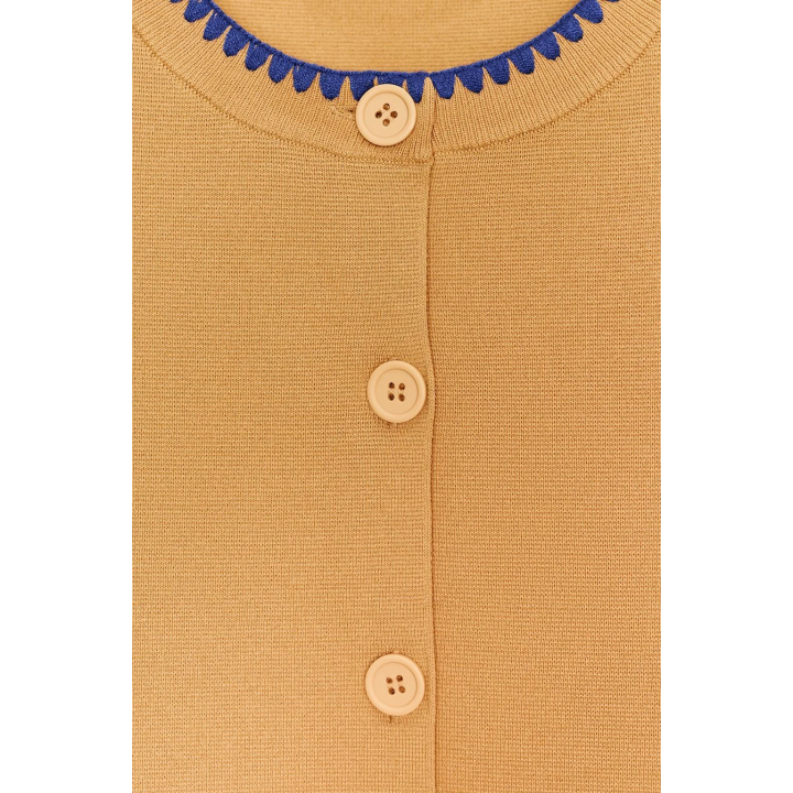 КАРДИГАН С КОНТРАСТНОЙ ВЫШИВКОЙ