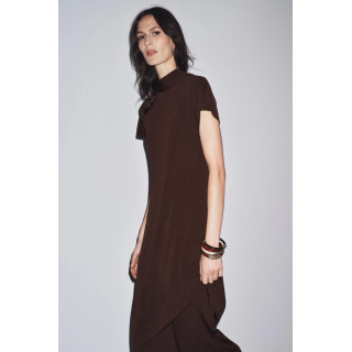 ПЛАТЬЕ-ТУНИКА МИДИ С БАНТОМ