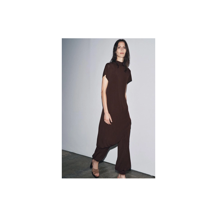 ПЛАТЬЕ-ТУНИКА МИДИ С БАНТОМ