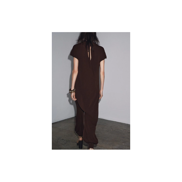 ПЛАТЬЕ-ТУНИКА МИДИ С БАНТОМ