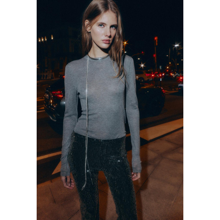 ТОП ИЗ ОЧЕНЬ ТОНКОГО ТРИКОТАЖА