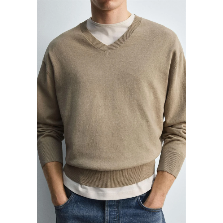 ДЖЕМПЕР ИЗ ХЛОПКА И РАМИ