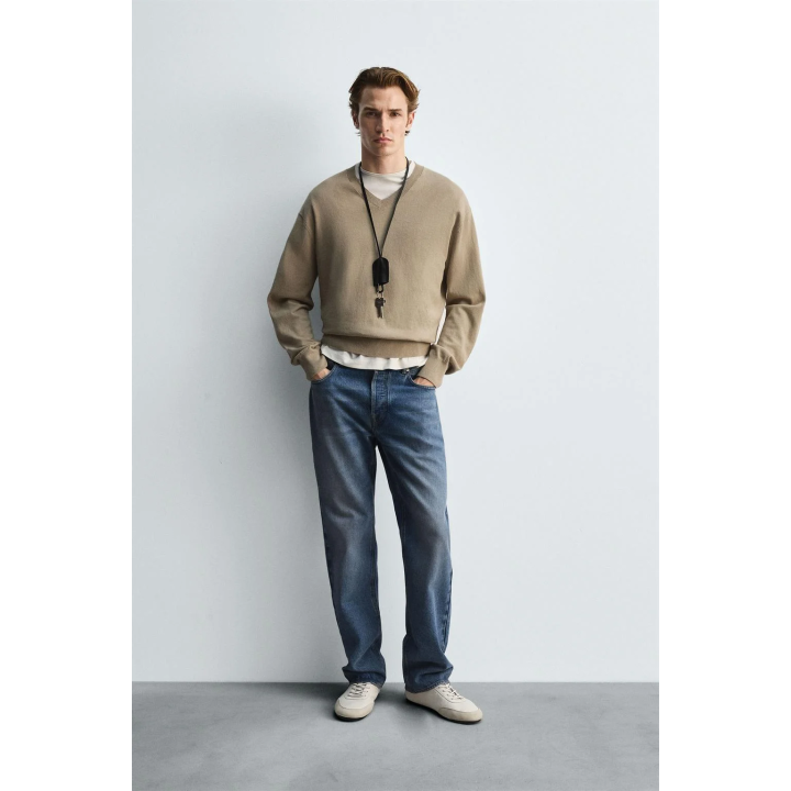 ДЖЕМПЕР ИЗ ХЛОПКА И РАМИ