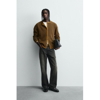 ЖАККАРДОВЫЙ КАРДИГАН В ПОЛОСКУ