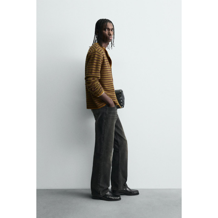 ЖАККАРДОВЫЙ КАРДИГАН В ПОЛОСКУ