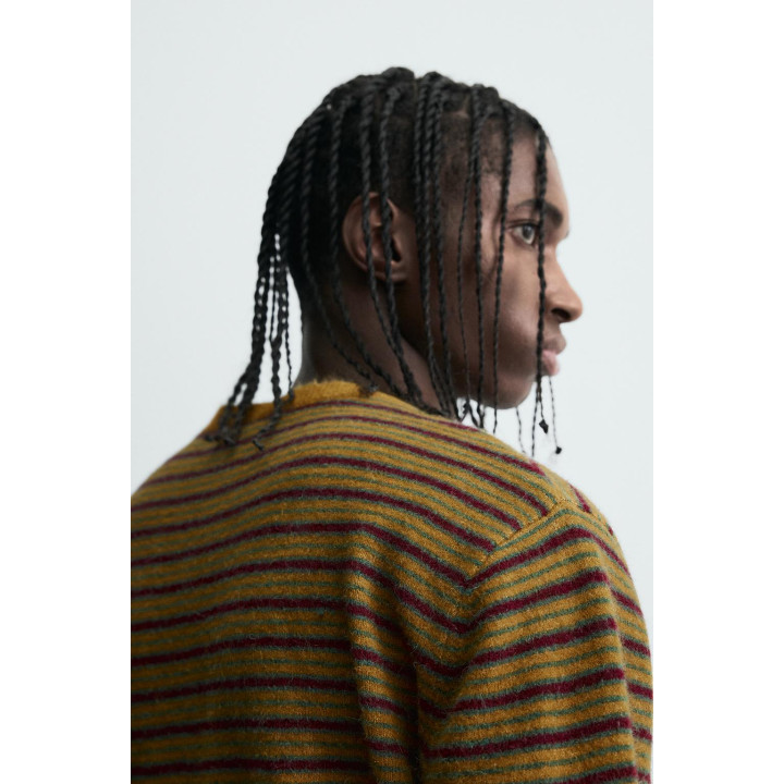 ЖАККАРДОВЫЙ КАРДИГАН В ПОЛОСКУ