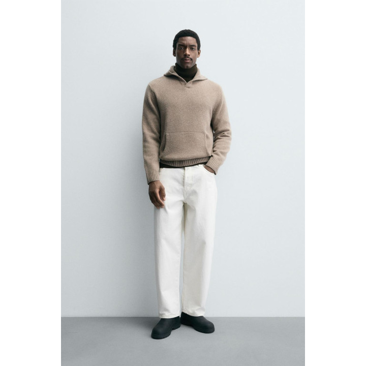 ТОЛСТОВКА ИЗ 100% ШЕРСТИ С КАПЮШОНОМ