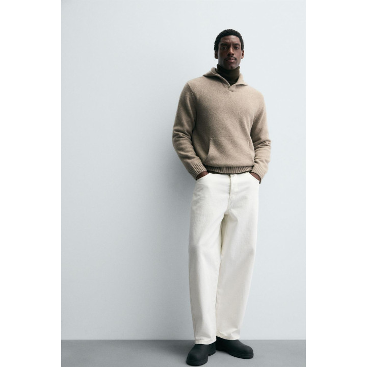 ТОЛСТОВКА ИЗ 100% ШЕРСТИ С КАПЮШОНОМ