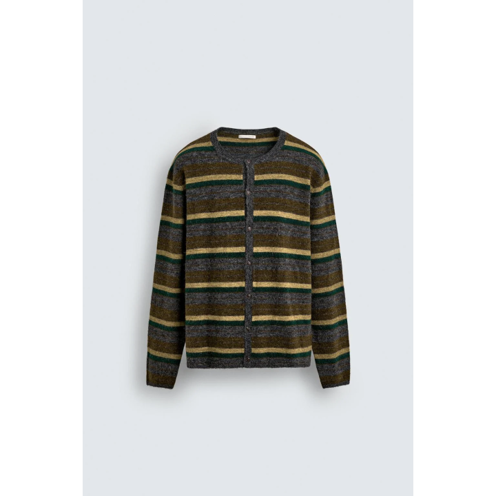 ЖАККАРДОВЫЙ КАРДИГАН В ПОЛОСКУ