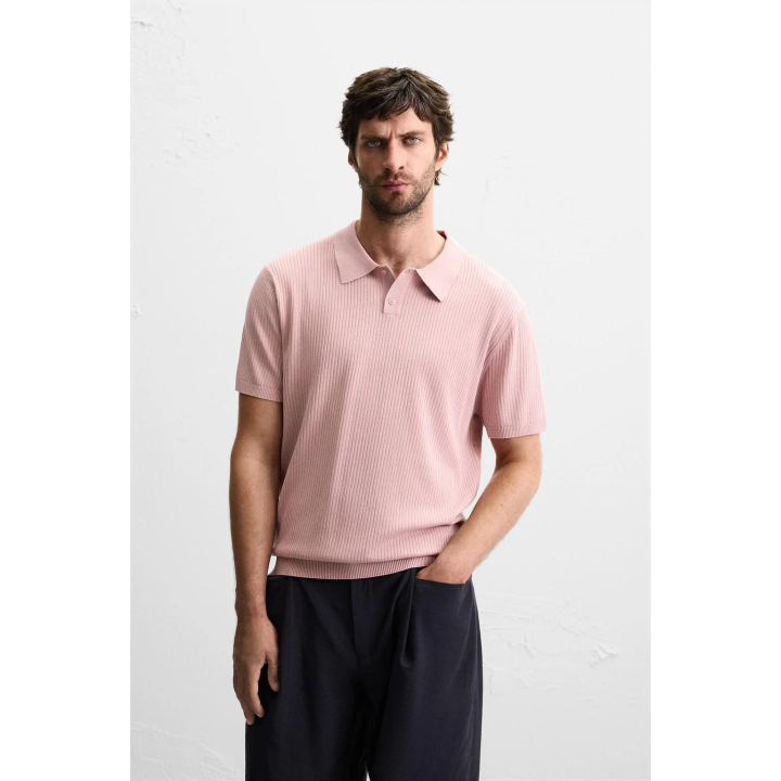 ТРИКОТАЖНОЕ ПОЛО В РУБЧИК