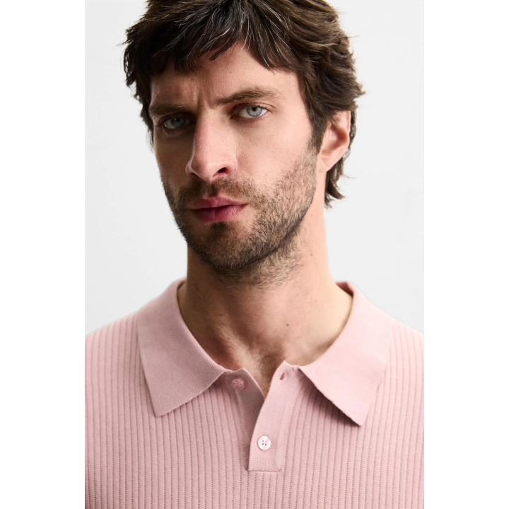 ТРИКОТАЖНОЕ ПОЛО В РУБЧИК