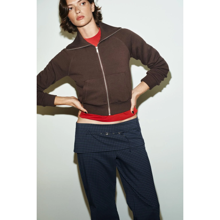 БРЮКИ В КЛЕТКУ С РЕМНЕМ