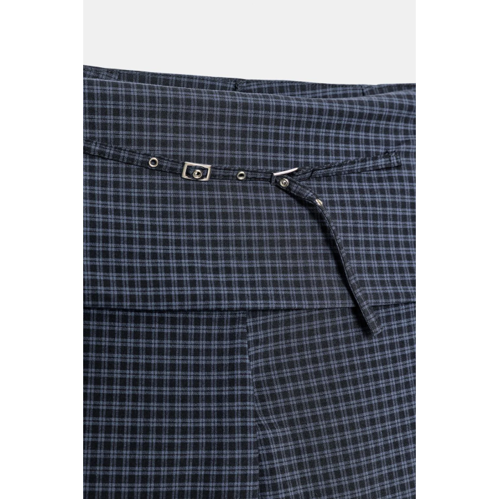 БРЮКИ В КЛЕТКУ С РЕМНЕМ