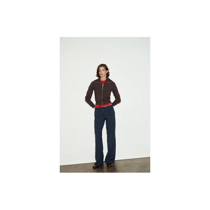 БРЮКИ В КЛЕТКУ С РЕМНЕМ