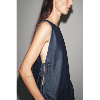 ДЖИНСОВЫЙ ТОП С ЗАВЯЗКАМИ — ZW COLLECTION