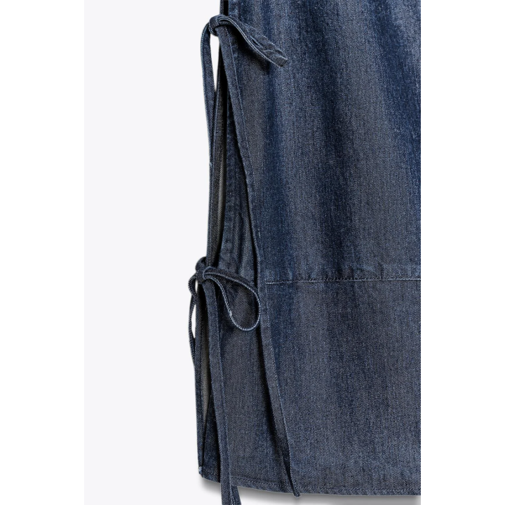 ДЖИНСОВЫЙ ТОП С ЗАВЯЗКАМИ — ZW COLLECTION