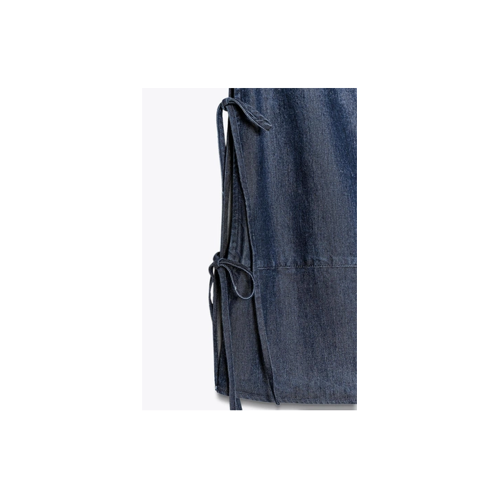 ДЖИНСОВЫЙ ТОП С ЗАВЯЗКАМИ — ZW COLLECTION