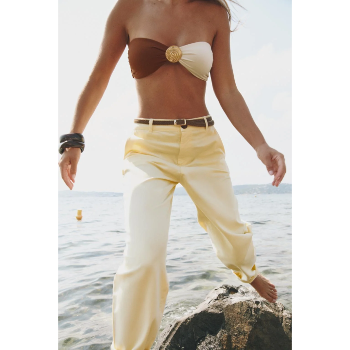 БРЮКИ ЧИНОС С ПЛЕТЕНЫМ РЕМНЕМ