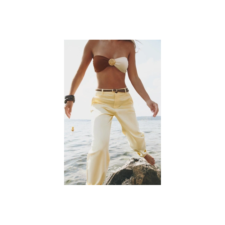 БРЮКИ ЧИНОС С ПЛЕТЕНЫМ РЕМНЕМ