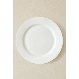 RIMMED BONE CHINA DINNER PLATE