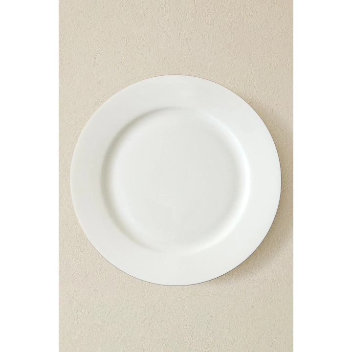 RIMMED BONE CHINA DINNER PLATE