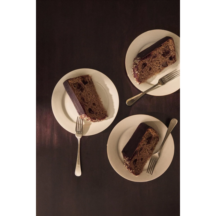 RIMMED BONE CHINA DESSERT PLATE