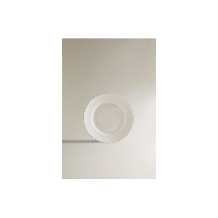 RIMMED BONE CHINA SIDE PLATE