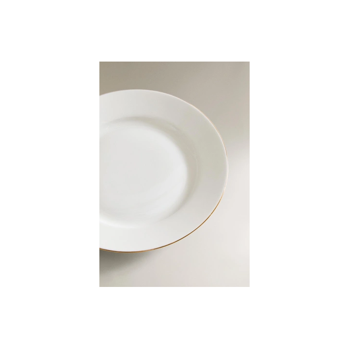 RIMMED BONE CHINA SIDE PLATE