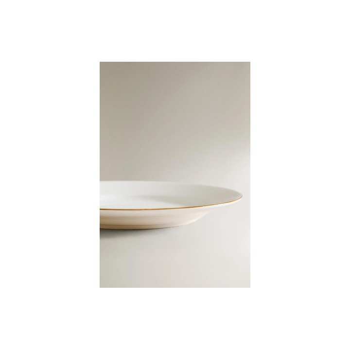 RIMMED BONE CHINA SIDE PLATE