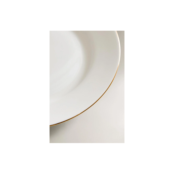 RIMMED BONE CHINA SIDE PLATE