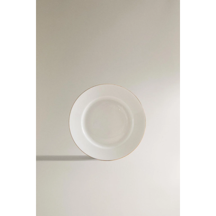 RIMMED BONE CHINA SIDE PLATE