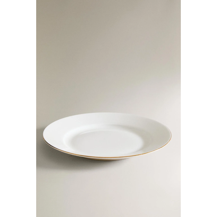 RIMMED BONE CHINA SIDE PLATE