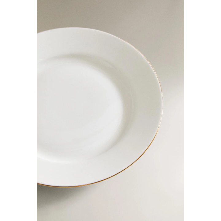 RIMMED BONE CHINA SIDE PLATE